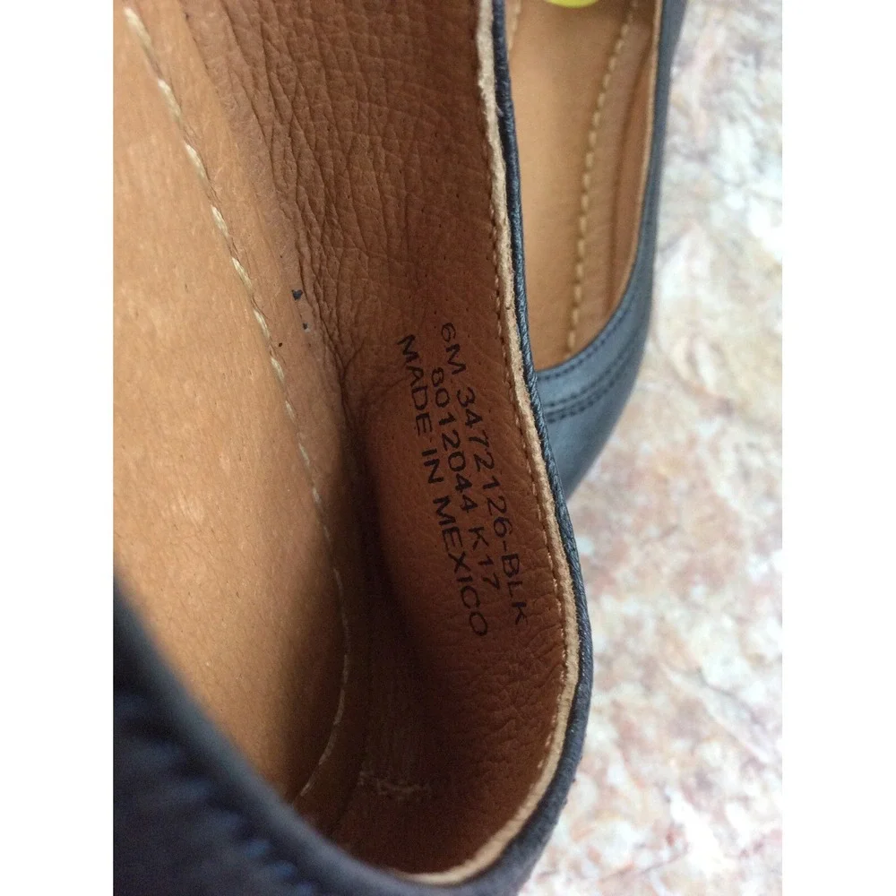 Frye Carson Women's‎ Black Leather Ballet Flats Size 6 EUC!, Retail $158
